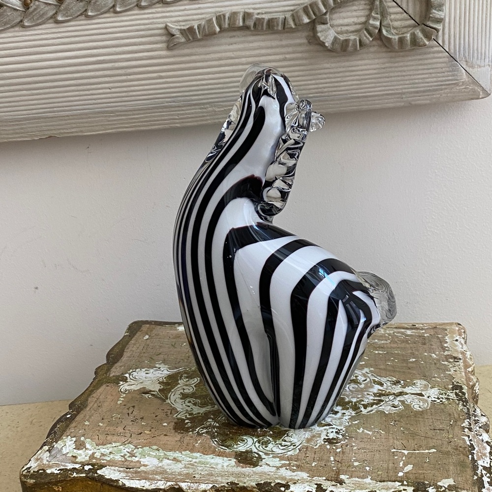 HANDBLOWN ART GLASS Zebra - Picture 6 of 7